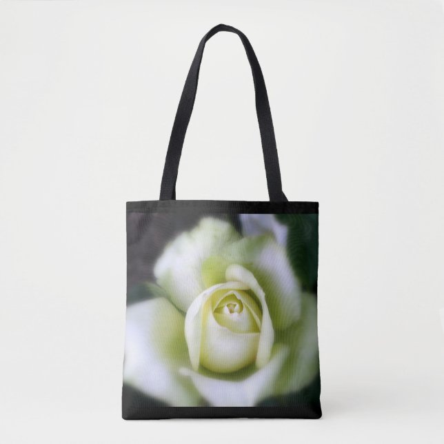 Soft Focus Rose All-Over Tote Bag (Front)