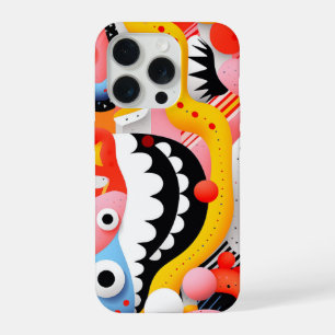 Soft forms with teeth and patterns iPhone 15 pro case