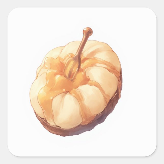 Soft Friendly Art Square Sticker (Front)