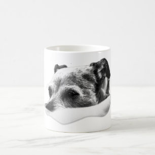 Soft Gaze in Monochrome Coffee Mug