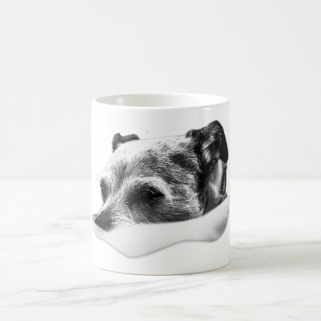 Soft Gaze in Monochrome Coffee Mug (Center)