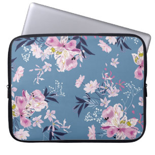 Soft gentle and delicate Blooming garden floral wi Laptop Sleeve
