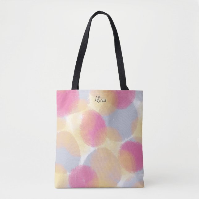 Soft Gentle  Original Contemporary Colour Glow  Tote Bag (Front)