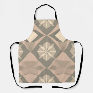 Soft Geometric Apron - Stylish Repeating Design