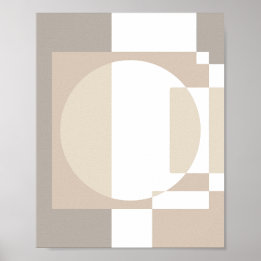 Soft Geometric Blocks – Simple and Sleek Poster