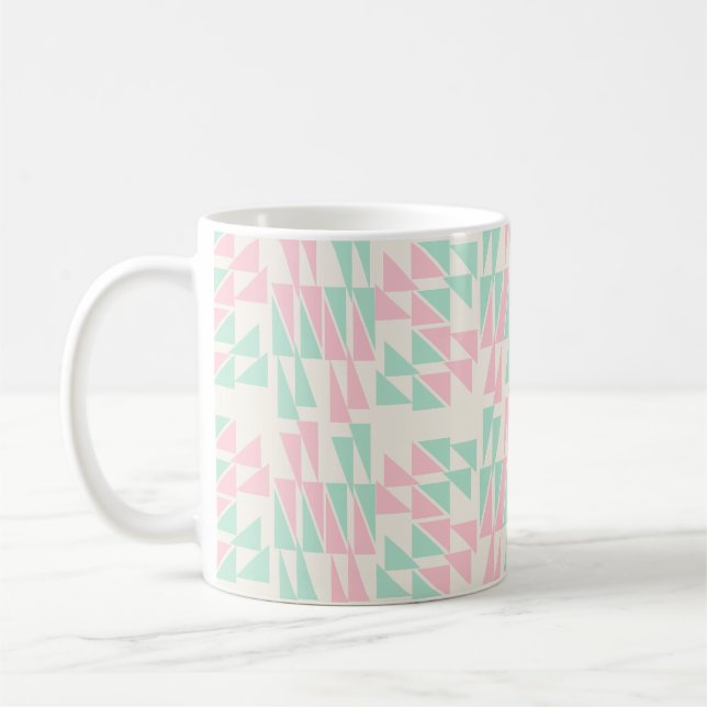 Soft Geometric Pastel Coffee Mug (Left)