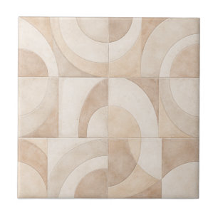 Soft Geometric Seamless Ceramic Tile