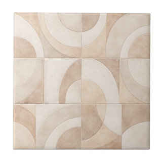 Soft Geometric Seamless Ceramic Tile