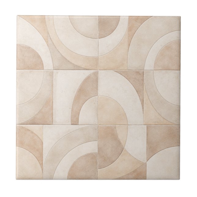 Soft Geometric Seamless Ceramic Tile (Front)