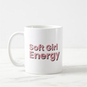 Soft Girl Energy Aesthetic Anime Girl Coffee Mug