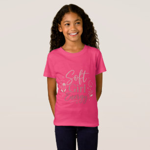 Soft Girl Energy Aesthetic Kids T-Shirt Pink Graph