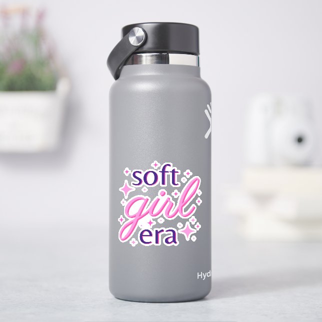 Soft Girl Era Text Design (HydroFlask)