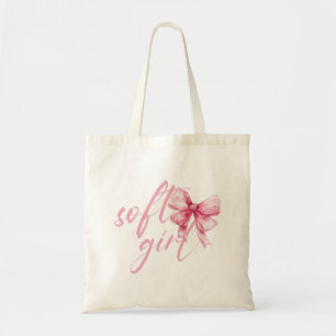 Soft Girl Pink Bow – Cute Coquette Tote Bag