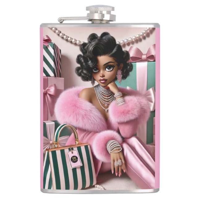 Soft Glam  Hip Flask (Front)