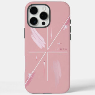 "Soft Glitch Aesthetic – Feminine Phone Design iPhone 16 Pro Max Case