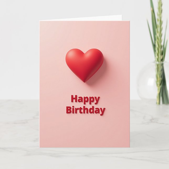 Soft Glow Birthday Card (Front)