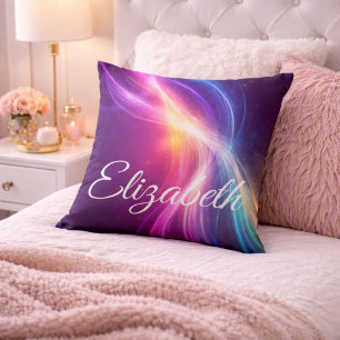 Soft Glow Light Waves Cushion