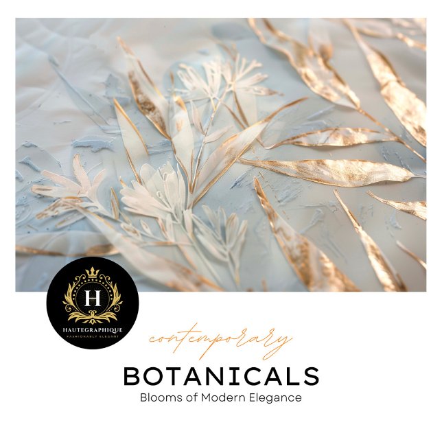 Soft Gold White Botanical Florist Tissue Paper  (Creator Uploaded)
