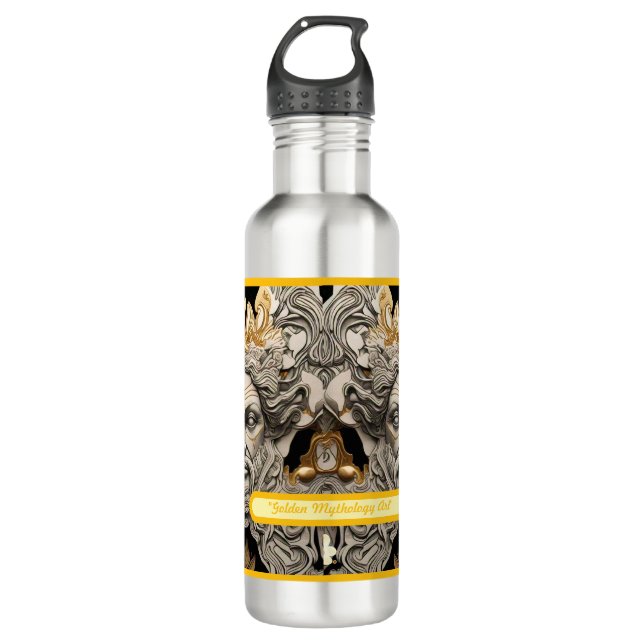 "Soft Golden Mythology" 710 Ml Water Bottle (Front)