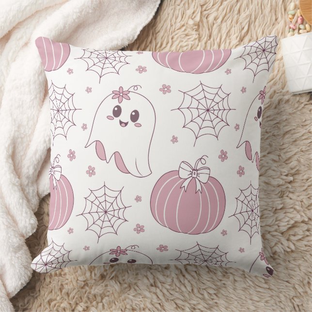 Soft Goth Pastel Halloween Pattern Cushion (Blanket)