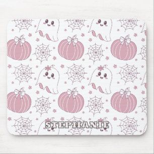 Soft Goth Pastel Halloween Pattern Mouse Mat