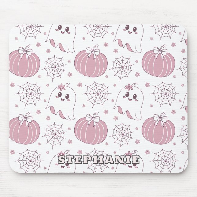 Soft Goth Pastel Halloween Pattern Mouse Mat (Front)