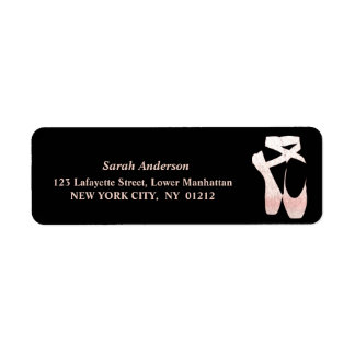 Soft Gradient Glitter Pink Ballet Shoes on Black