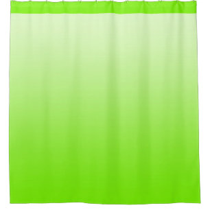 Soft Gradients Colours - neon green + your ideas Shower Curtain