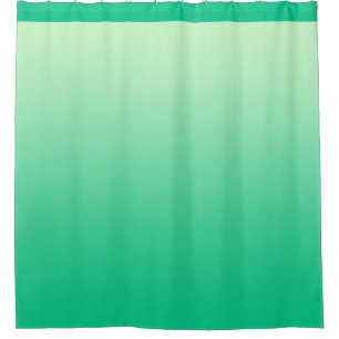 Soft Gradients Colours - ocean green + your ideas Shower Curtain