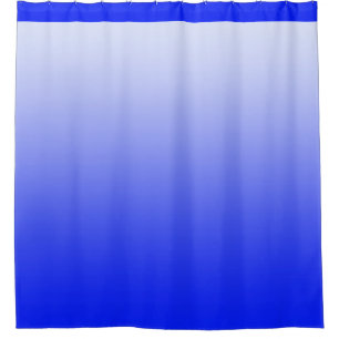 Soft Gradients Colours - royal blue + your ideas Shower Curtain
