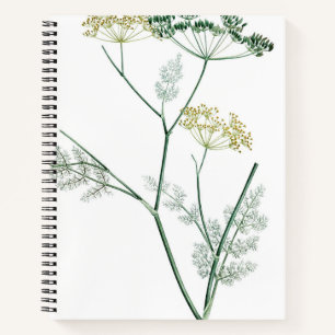 Soft Green Botanical IV Notebook