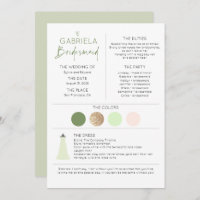 Soft Green Bridesmaid Proposal & Information