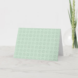 Soft green doodle blank card