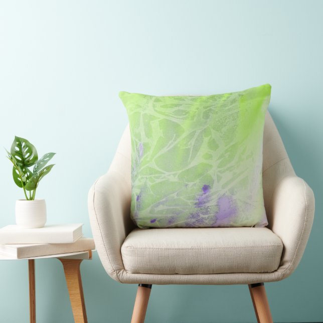 Soft Green & Lavender Harmony Cushion (Chair)