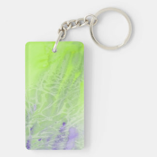 Soft Green & Lavender Harmony Key Ring