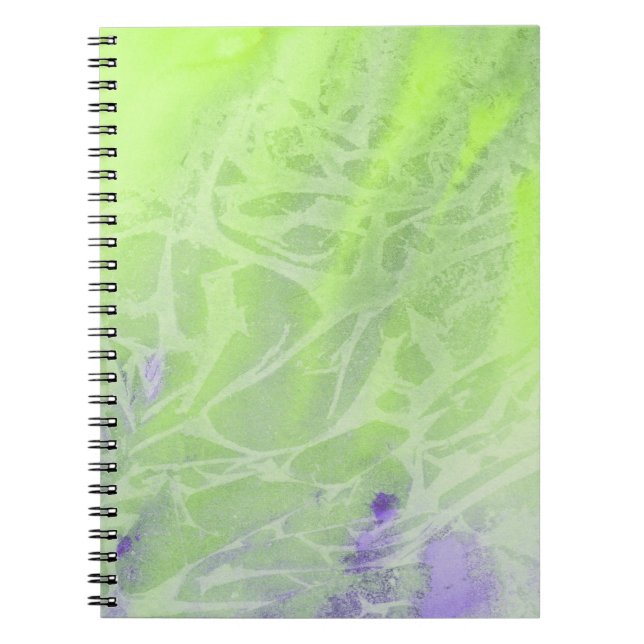 Soft Green & Lavender Harmony Notebook (Front)