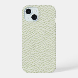 Soft Green Leather Textured Phone Case
