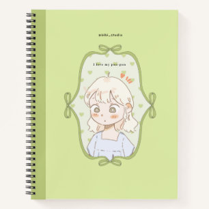 Soft green panpan notebook