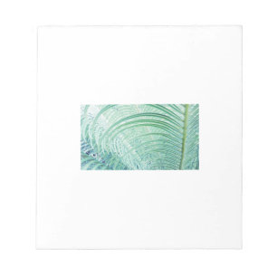 Soft Green Plant Palm Leaf Notepad