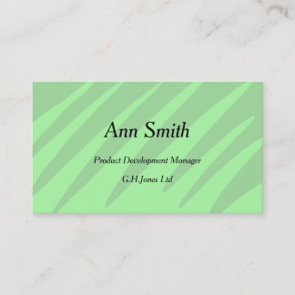 Soft green shades design business cards