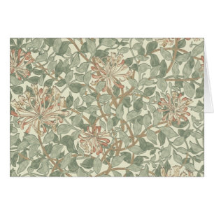 Soft Green Vintage William Morris Honeysuckle