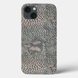 Soft Grey and Pink Snake Skin iPhone 13 Case