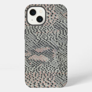 Soft Grey and Pink Snake Skin iPhone 13 Case