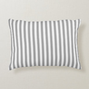 Soft Grey And White Stripes Pattern 2 Decorative Cushion