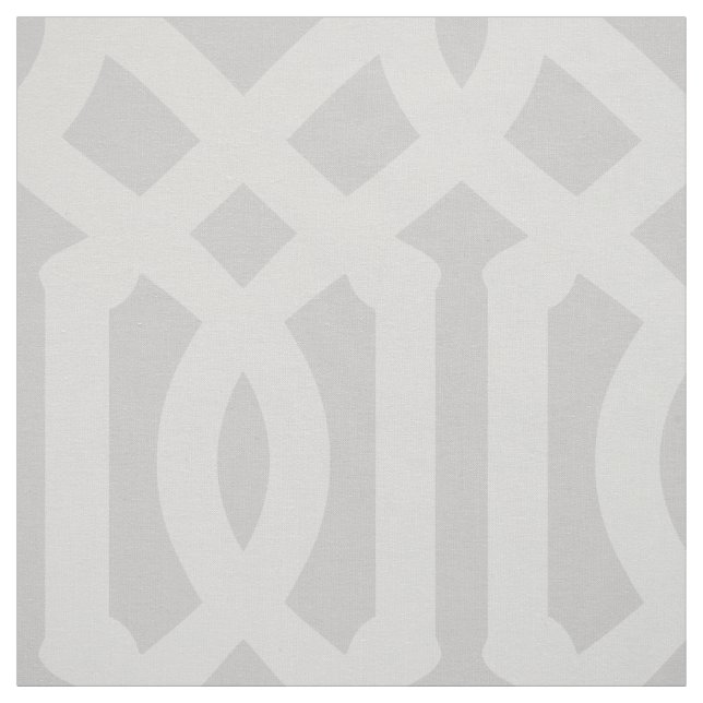 Soft Grey Trellis Large Scale Fabric (Swatch)