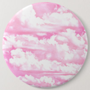 Soft Happy Rose Clouds Decor 6 Cm Round Badge