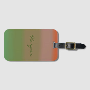 Soft Hazy Pretty Colourful Girls Luggage Tag