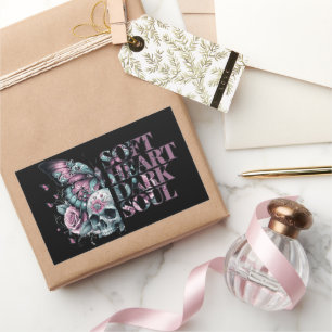 Soft Heart Dark Soul Pastel Goth  Rectangular Sticker