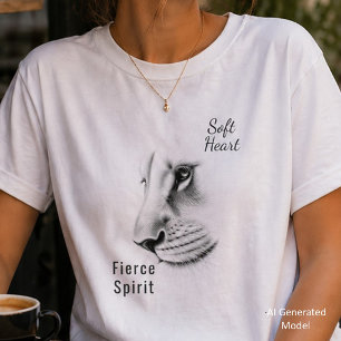 Soft Heart Fierce Spirit Female Lioness T-Shirt