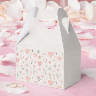 Soft Heart Pattern Favor Box